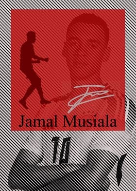 Jamal Musiala Football Poster