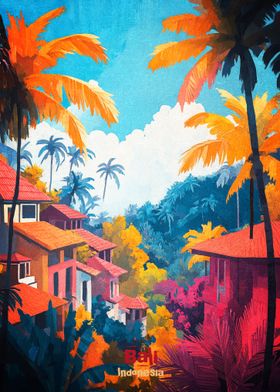 Bali Art Poster