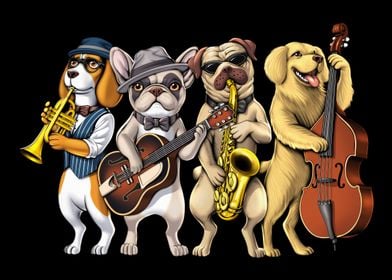 Dogs Jazz Musicians