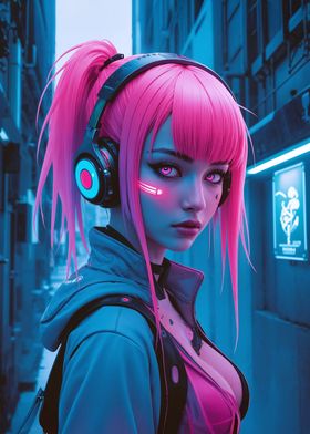 Cyberpunk Anime Girl