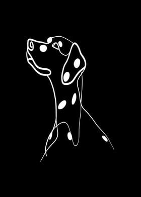 Dalmatian Line Art