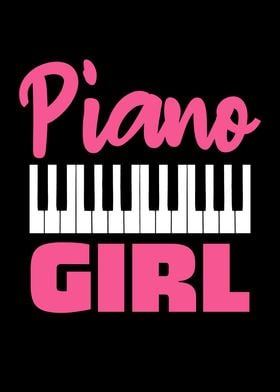 Piano Girl Graphic