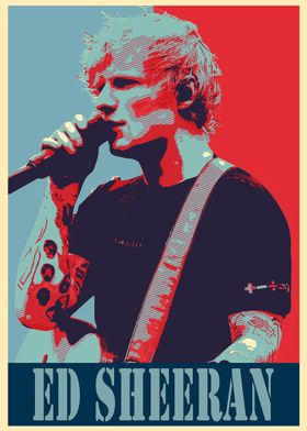 Ed Sheeran Pop Art Poster