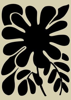 Black Floral Silhouette