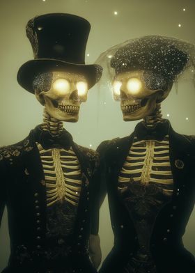 Skeleton Gothic Wedding