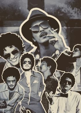 Bruno Mars Collage