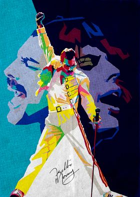 Freddie Mercury Pop Art