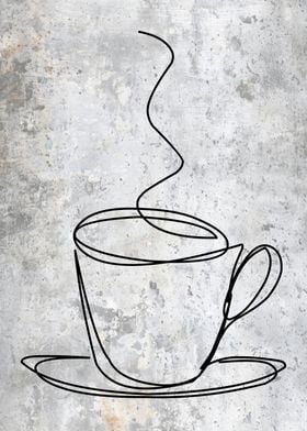 Coffee Cup Line Art