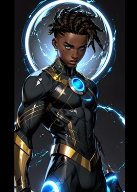 Black Superhero Illustration