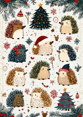 Christmas Hedgehogs