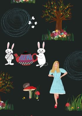 Alice in Wonderland Pattern