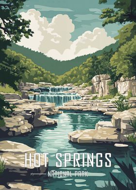 Hot Springs National Park Poster