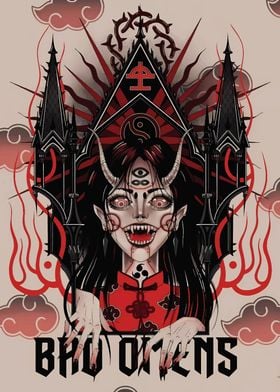 Demon Girl Gothic Art