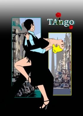 Tango Dance Illustration