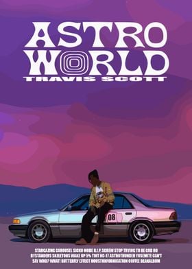 Travis Scott Astroworld Poster