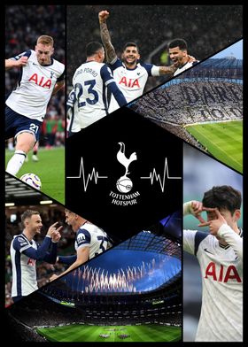 Tottenham Hotspur Collage Poster