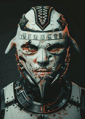 Cyberpunk Cyborg Portrait