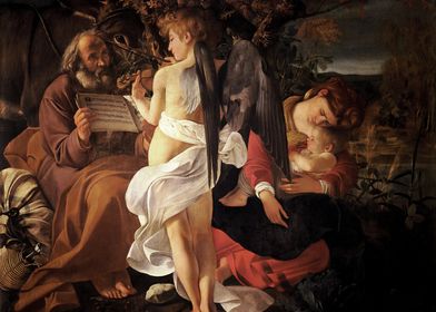 The Rest on the Flight into Egypt - Caravaggio