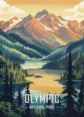 Olympic National Park Poster