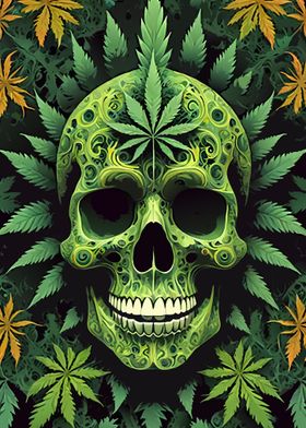 Green Hemp Skull