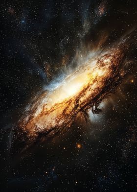 Spiral Galaxy in Space