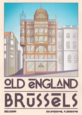 Old England Brussels Poster