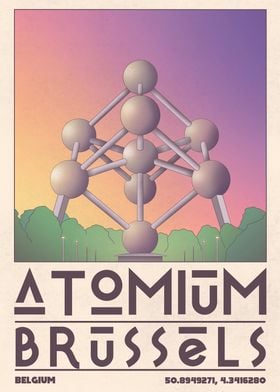 Atomium Brussels Poster