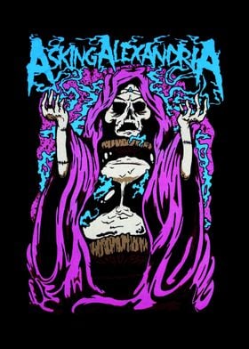 Asking Alexandria Skull Artwork