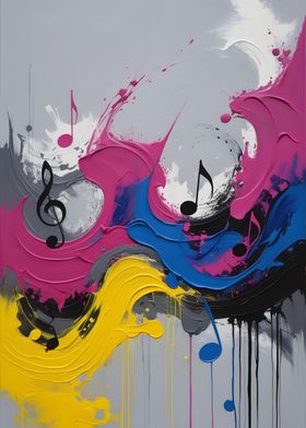 Abstract Music Painting