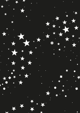 Hand drawn doodle stars