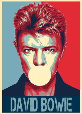 David Bowie hope style poster