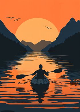 Kayaking at Sunset