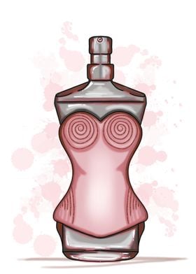 Pink Perfume Bottle