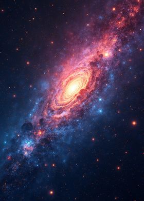 Spiral Galaxy in Space