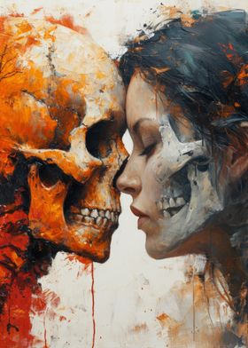 Skull and Woman