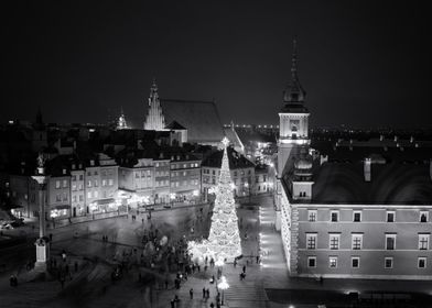 Christmas In Warsaw Old Town