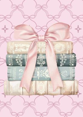 Girly Coquette Book Lover Wall Decor