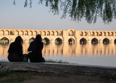 Bridge and River in Iran