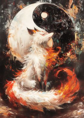 Kitsune and Yin Yang