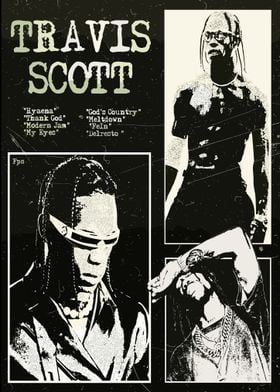 Travis Scott Music Poster