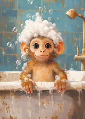 Monkey Bath Time