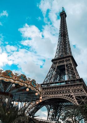 Eiffel Tower & Carousel