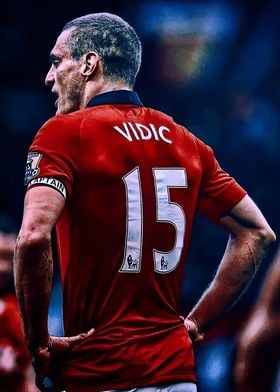 Nemanja Vidic Manchester United Jersey