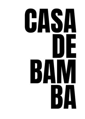 Casa de Bamba Text Art