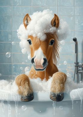 Horse Bath Time