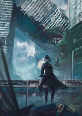 2B in a Ruined City