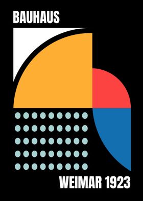 Colorful Bauhaus Black Baground-preview-2