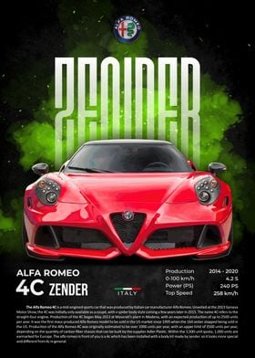 Alfa Romeo 4C Zender