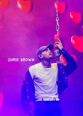 Chris Brown Music Poster