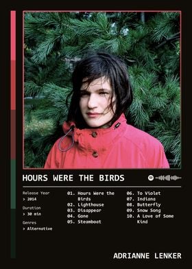 Hours Were the Birds (2014) Album by Adrianne Lenker